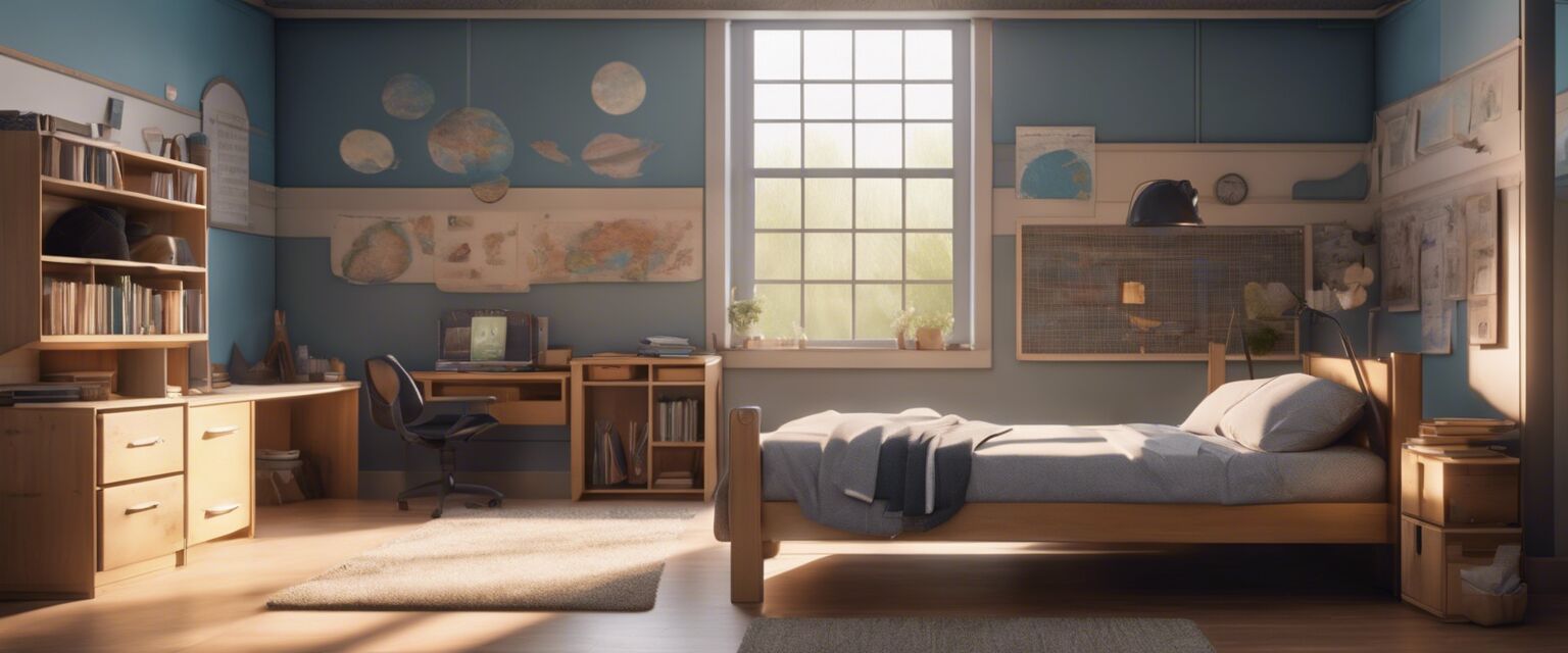 Calming bed in a classroom